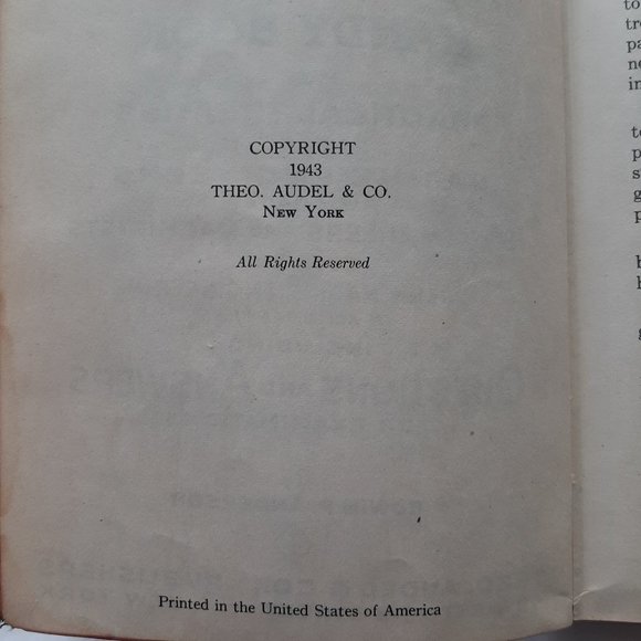 Vintage 1943 AUDELS Marine Engineers Handy Book - Picture 6 of 8